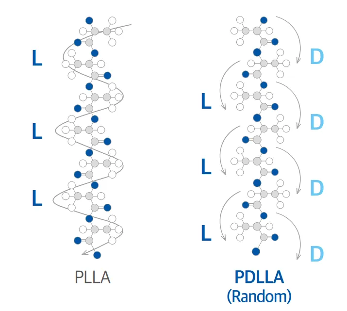 PDLLA顆粒結構